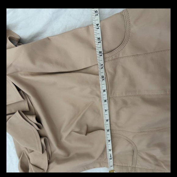 Iro Charlott Mini Dress Lamb Leather Is Size 8 Uk 38 - Picture 6 of 13